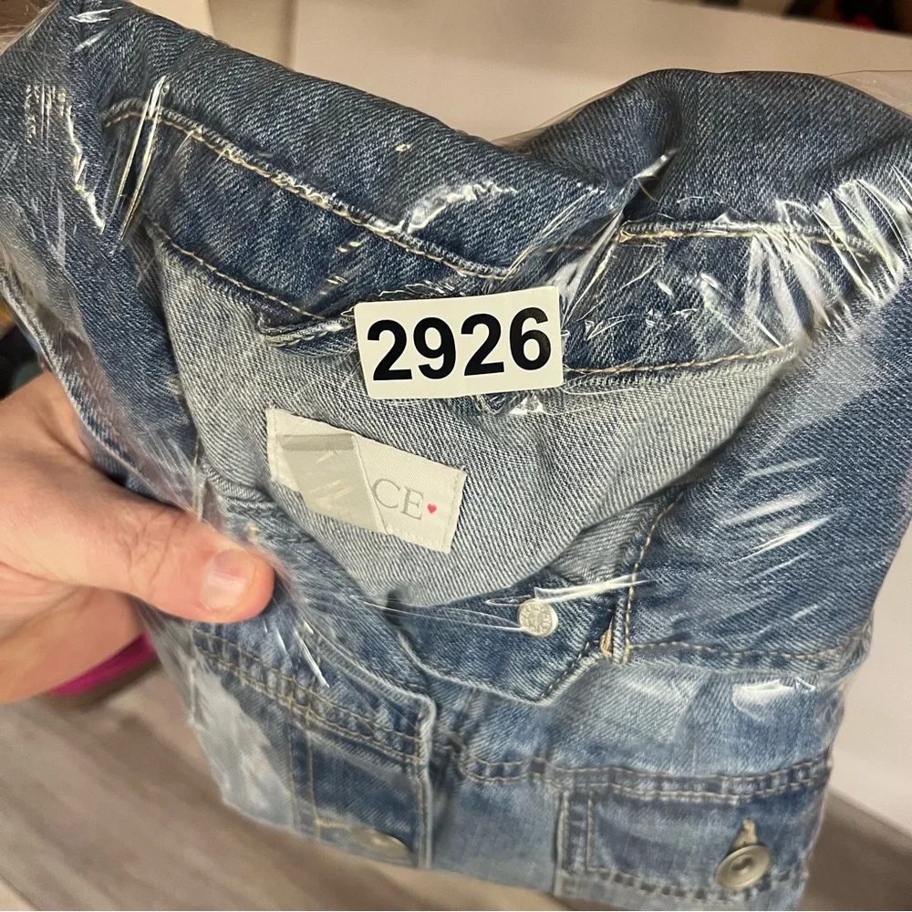 Children’s‎ Place Denim Jean Jacket Girls Youth XL (14) Blue Cute Coat 2926